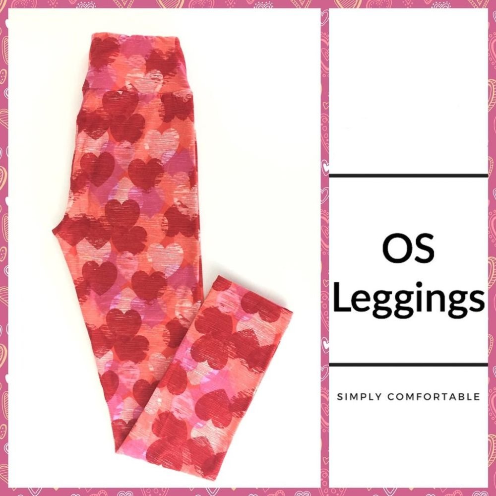 💘LuLaRoe Valentines Leggings - NEVER WORN